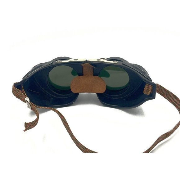 Antique Sellstrom Goggles Safety Glasses Vtg Old Rockabilly Dieselpunk Steampunk - Picture 3 of 5